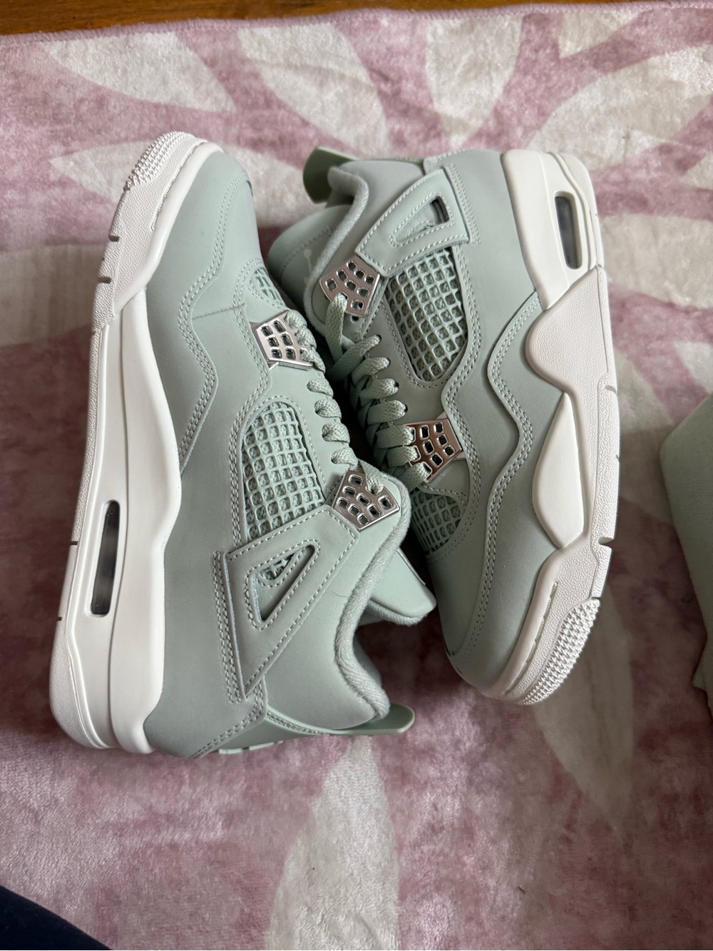 Jordan Women's Mint Green Retro High-Top Sneakers